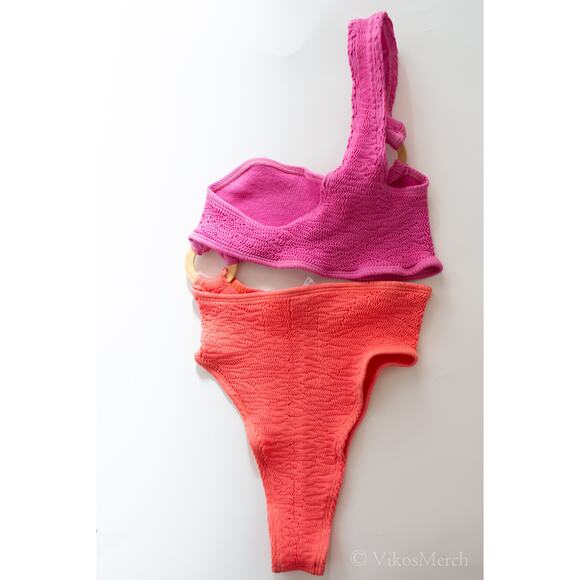 Free People Pink and Orange One Piece Swimsuit - Picture 5 of 5